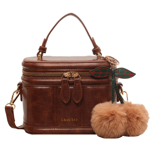 Box Bucket Bag Vegan Leather