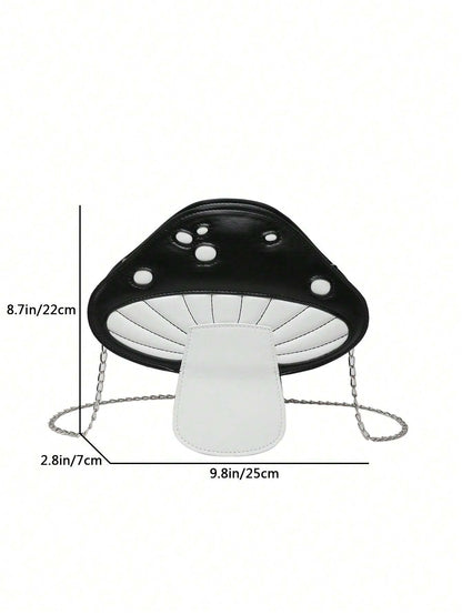 Mushroom Crossbody Chain Bag