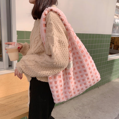 Waffle Flannel Bag Tote Bag