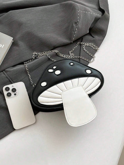 Mushroom Crossbody Chain Bag