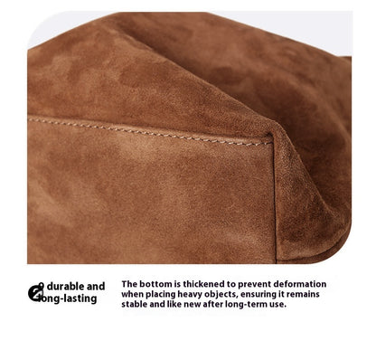Goat Skin Suede Tote Bag