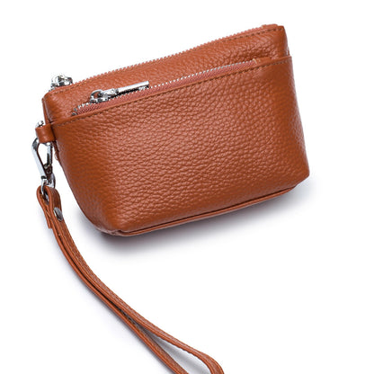 Leather Zipper Coin Purse