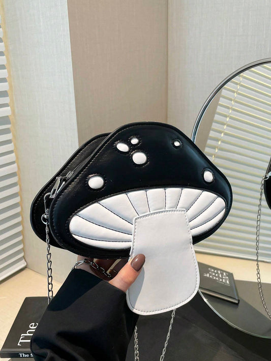 Mushroom Crossbody Chain Bag