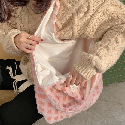 Waffle Flannel Bag Tote Bag