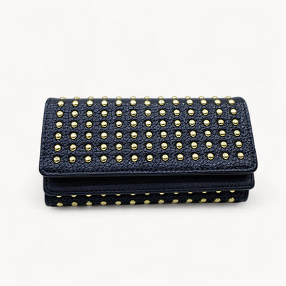 Studded Tri-fold Wallet