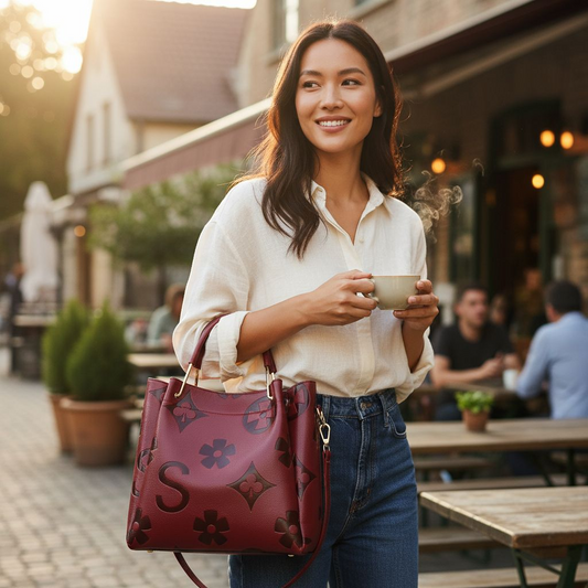 Women's Fashion Embossed Tote Bag