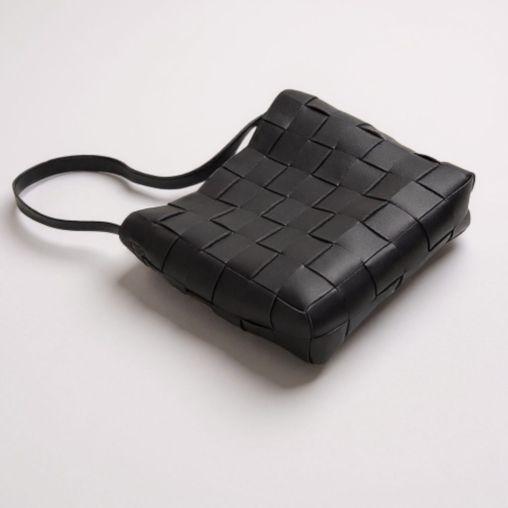 The Milan Wovan Shoulder Tote (with Essentials Pouch)