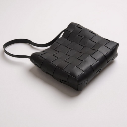 The Milan Wovan Shoulder Tote (with Essentials Pouch)