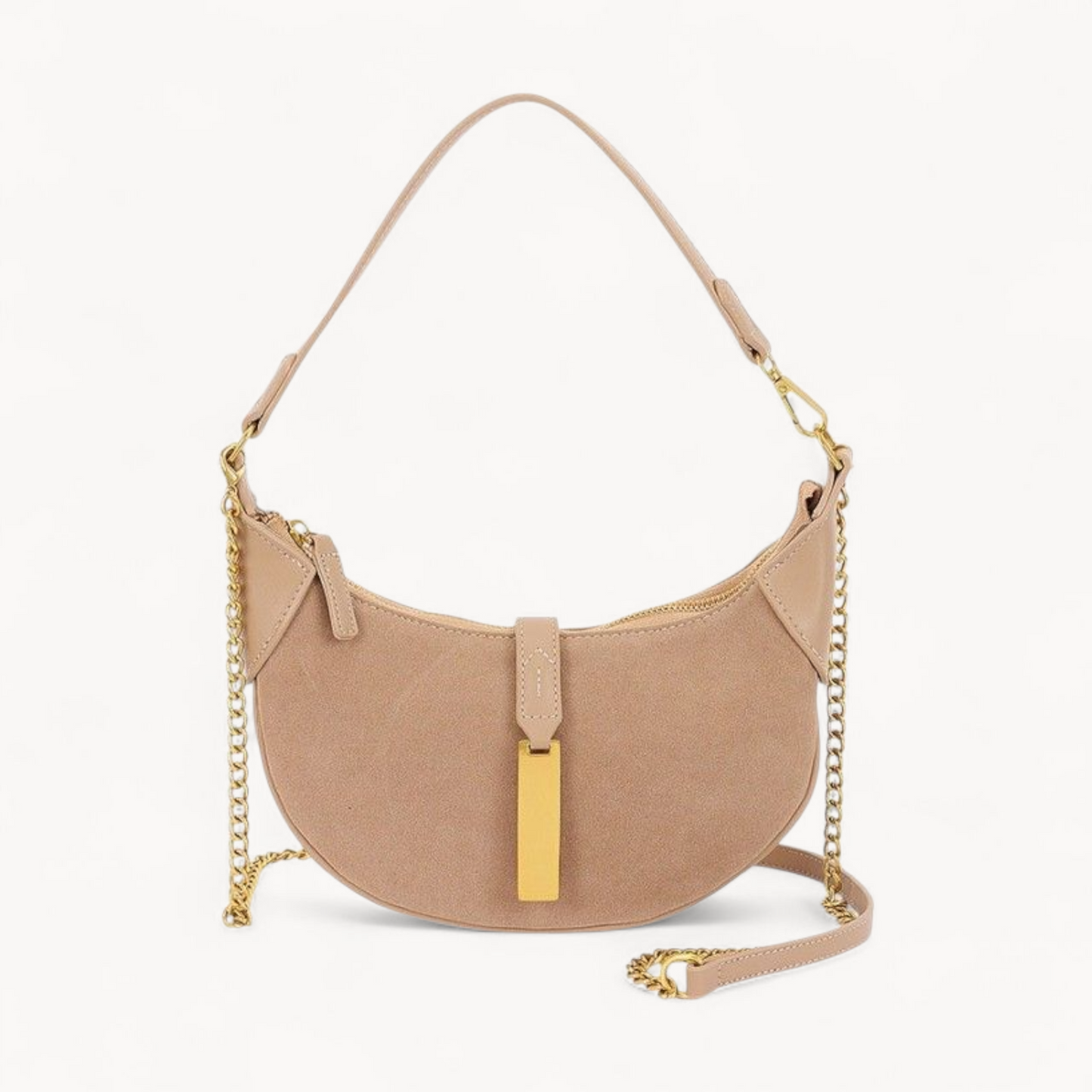 Crescent Luxe Shoulder Bag