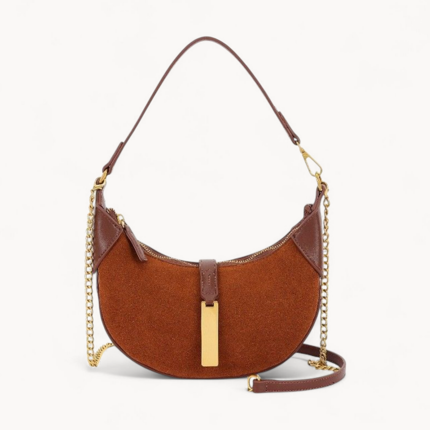 Crescent Luxe Shoulder Bag