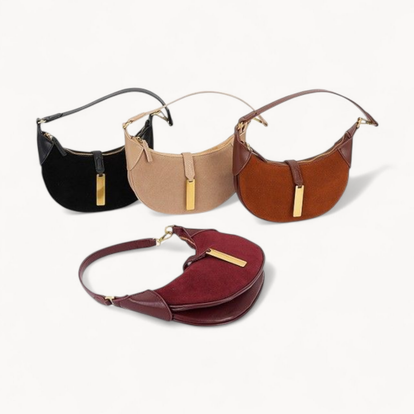Crescent Luxe Shoulder Bag