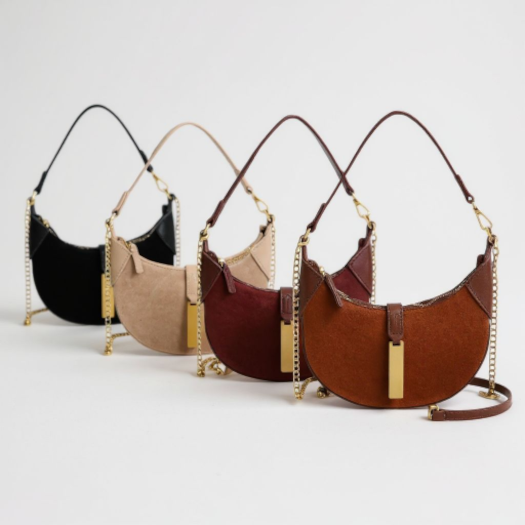 Crescent Luxe Shoulder Bag