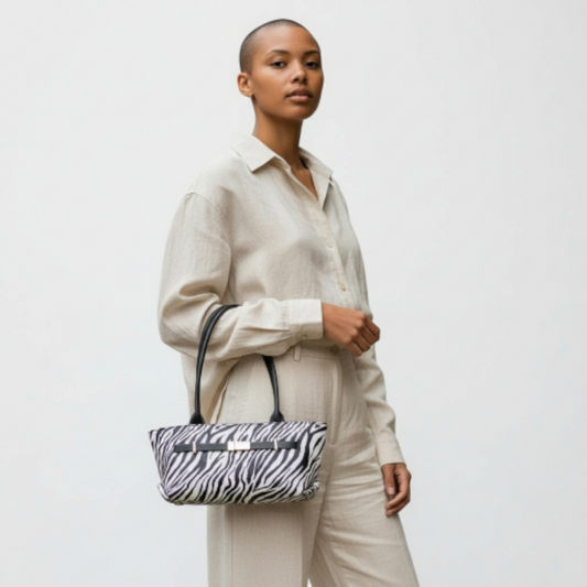 The Milan Zebra Shoulder Bag