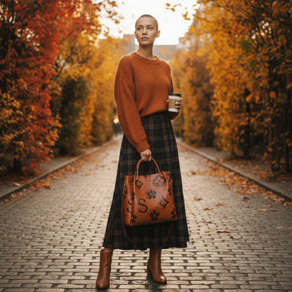 Women's Fashion Embossed Tote Bag