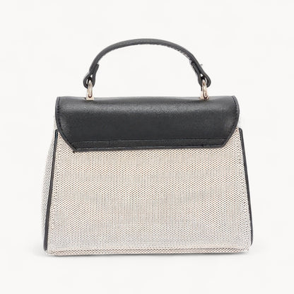 Canvas Top Handle Flap Bag