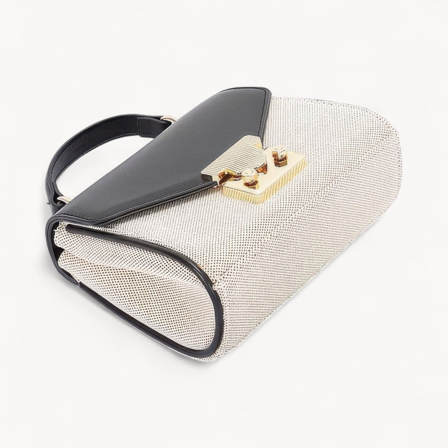 Canvas Top Handle Flap Bag