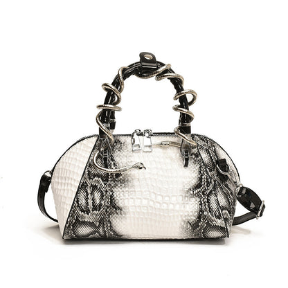 Snake Handle Crossbody Shell Pursse