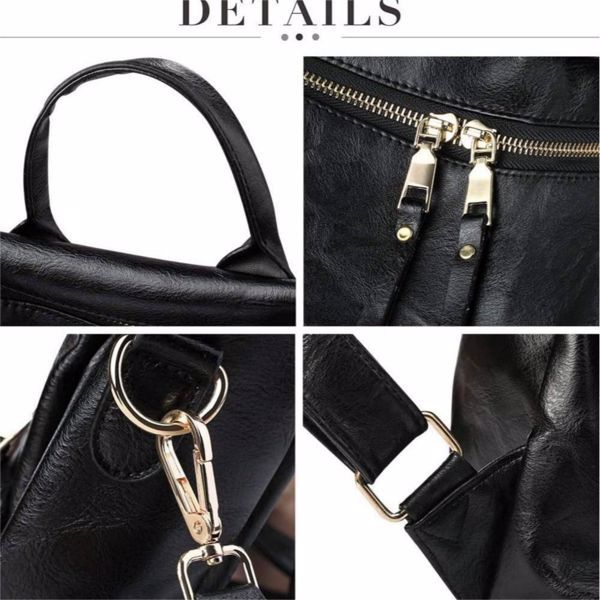Women's PU Leather Backpack - Backpack Purse For Women