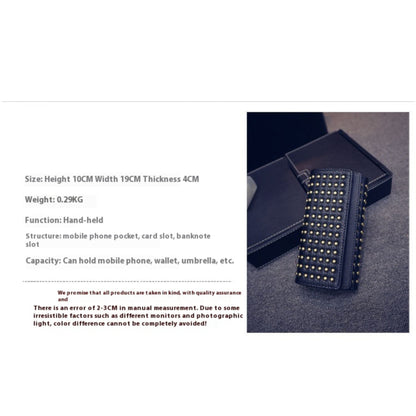 Studded Tri-fold Wallet