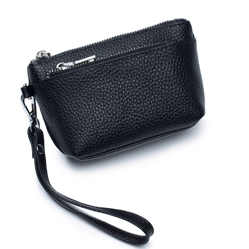 Leather Zipper Coin Purse