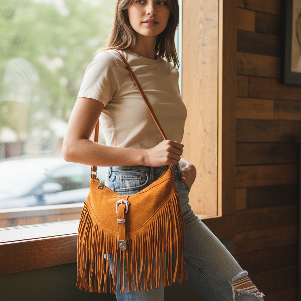 The Mesa Ridge Fringe Shoulder Bag