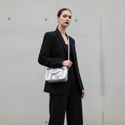 Metal Studded Jacket Crossbody