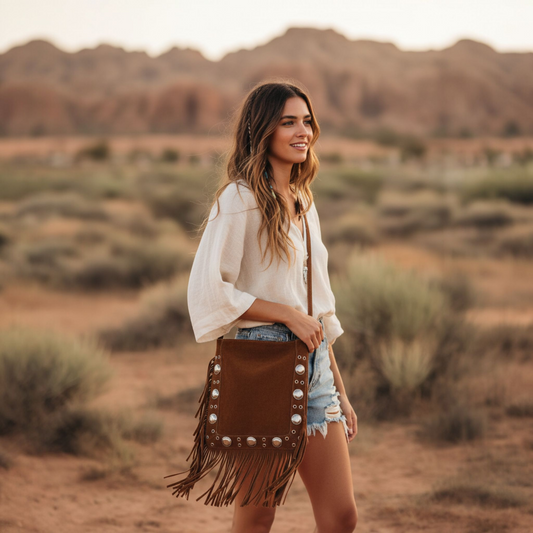 The Silver Ridge Fringe Bag