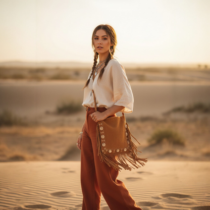 The Silver Ridge Fringe Bag