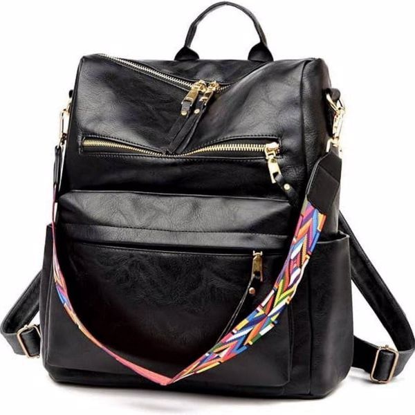 Women's PU Leather Backpack - Backpack Purse For Women