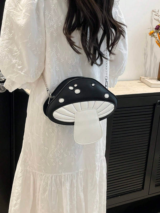 Mushroom Crossbody Chain Bag