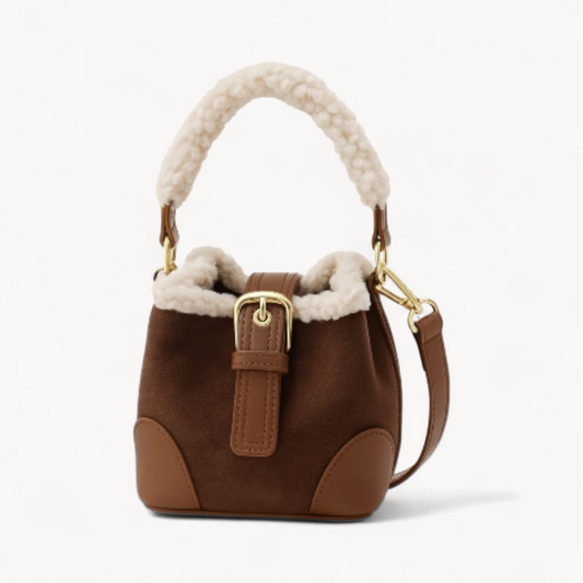 Cozy Sherpa Mini Bucket Bag