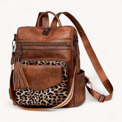 Retro Versatile Women's Backpack With Two-tone Fringe