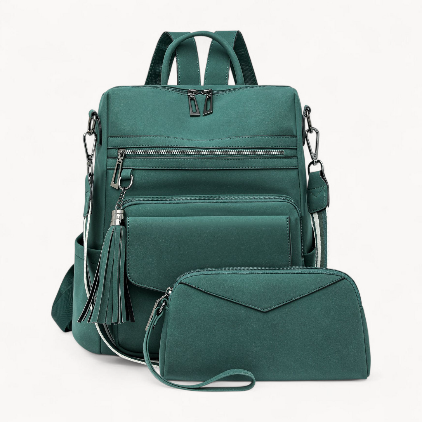 Retro Versatile Women's Backpack With Two-tone Fringe