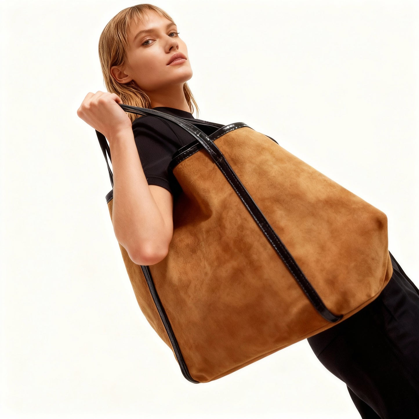 The Verona Soft Suede Tote