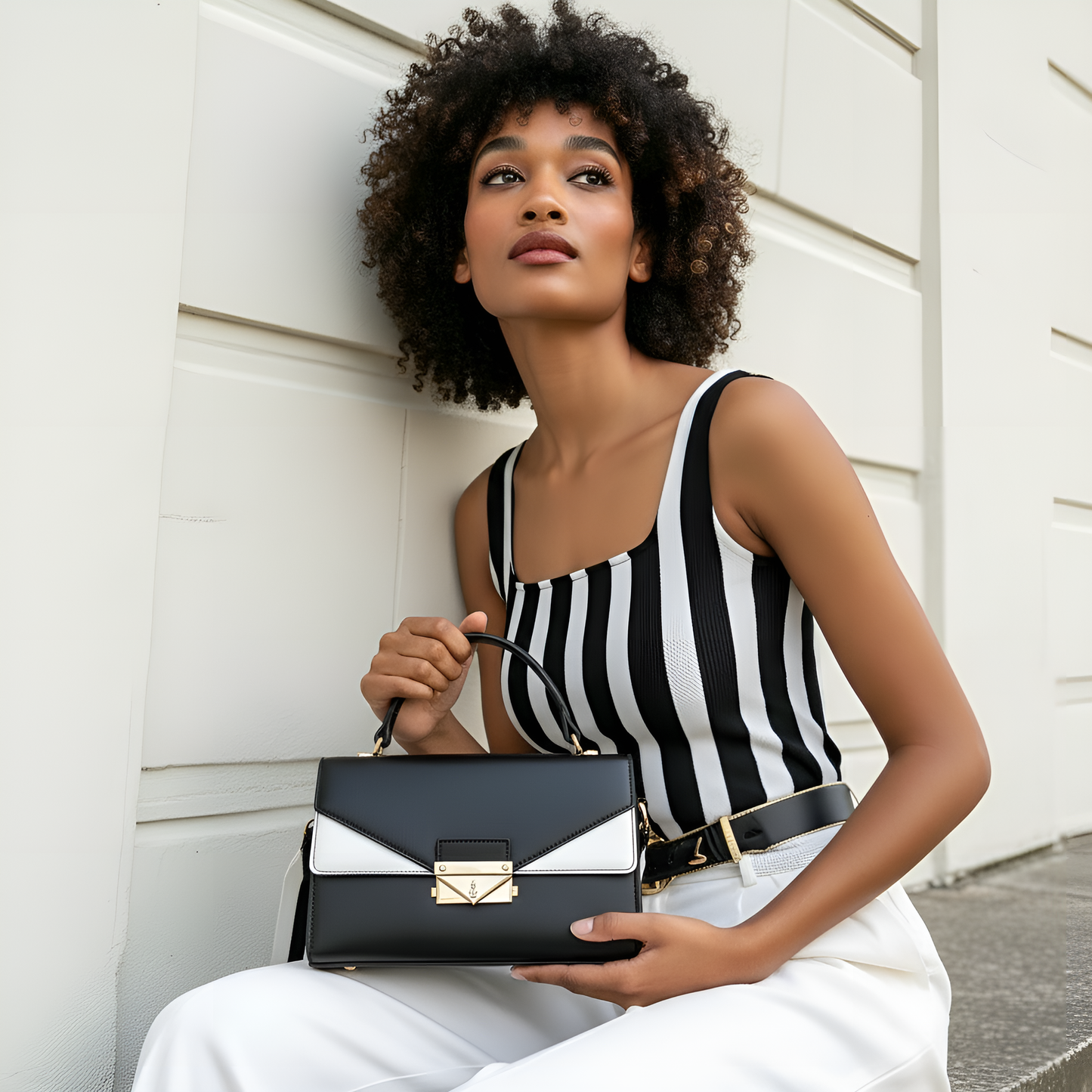 THE TWO-TONE METRO FLAP BAG