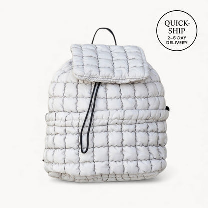 The Cloudline Quilted Puffer Backpack